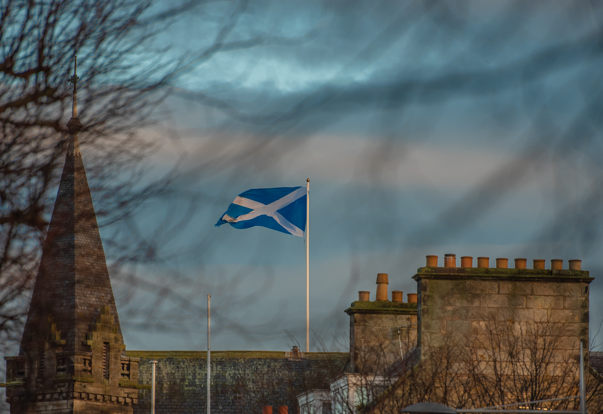 Saltire over St Andrews